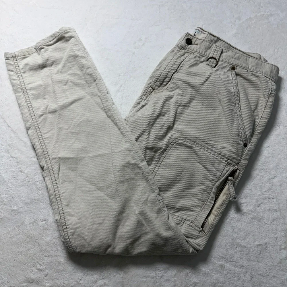 Gant By Michael Bastian Men Cargo Pants‎ Corduroy Sz 34 Utility Workwear Trouser
